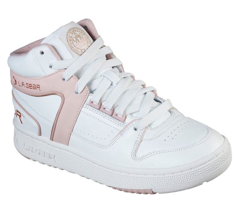 Skechers L.A. Gear - Slammer - Womens Sneakers White/Light Pink [AU-RI3889]